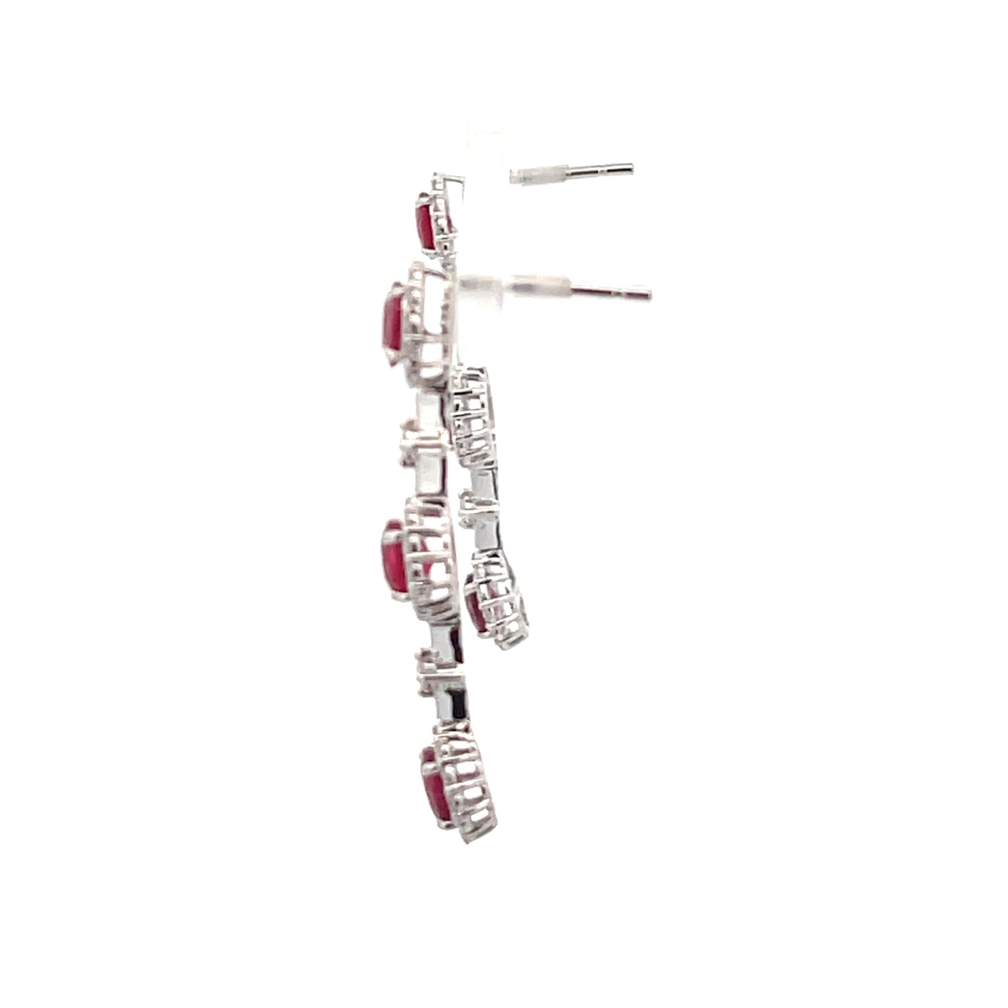 PT Ruby Earrings w/ Diamonds