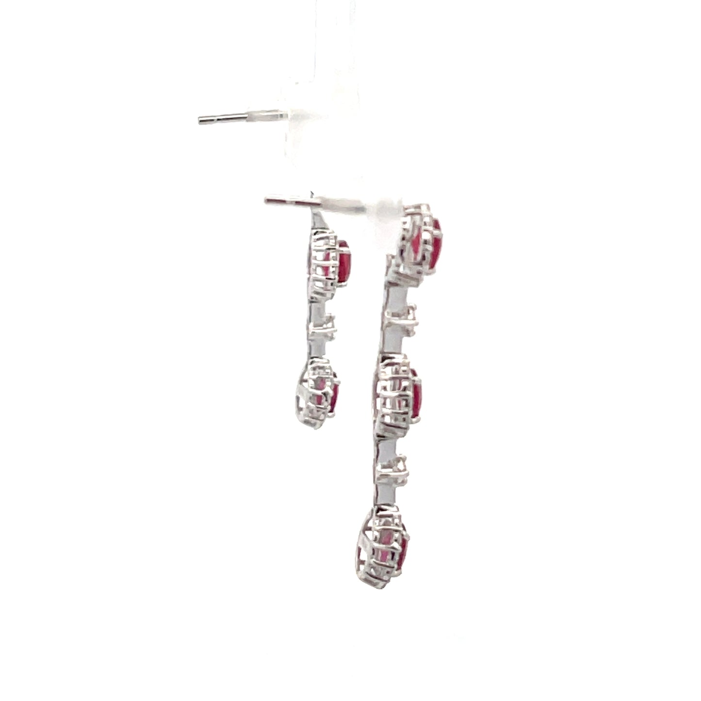 PT Ruby Earrings w/ Diamonds