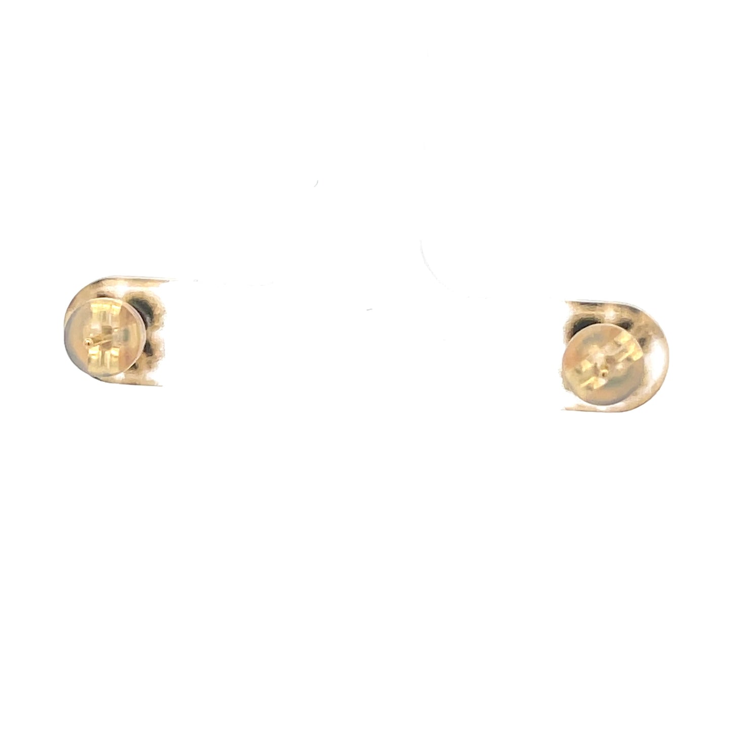 K18 YG Onyx Earrings D0.03 0.03