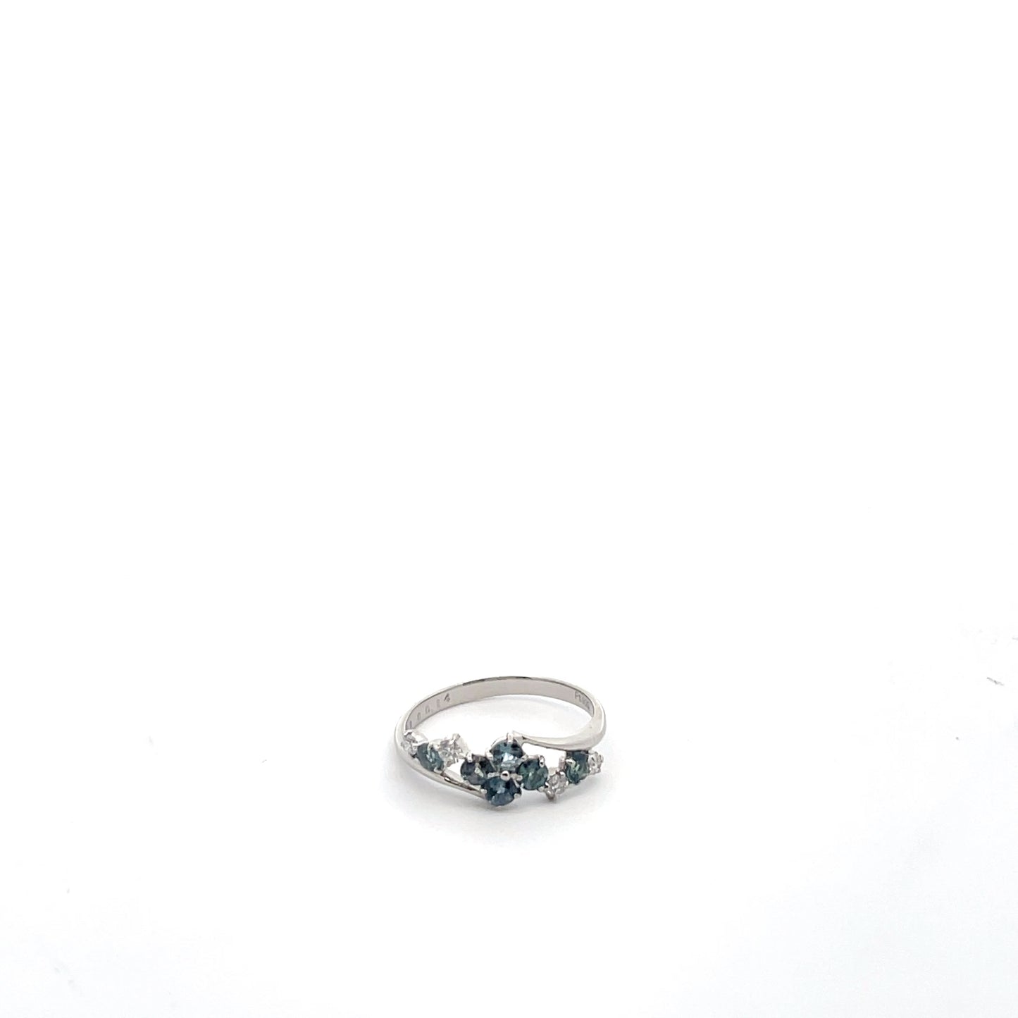 PT900 D0.14ct 0.58ct Alexandrite Ring Size US 6