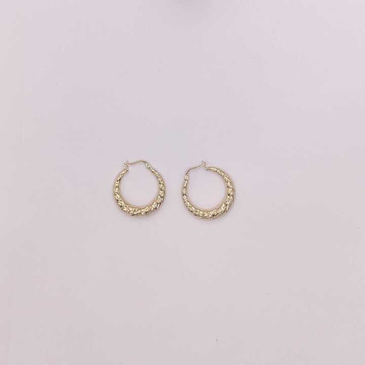 K18YG Hoop Earrings (On Hand)