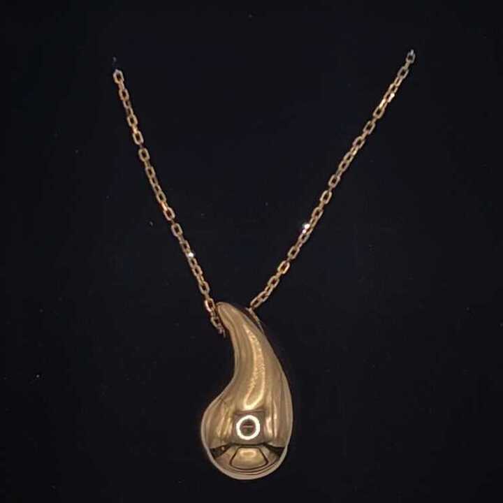 18KYG Tear Drop Necklace L45cm Adjustable (On Hand)