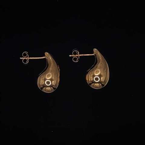 K18YG Tear Drop Earrings (On Hand)